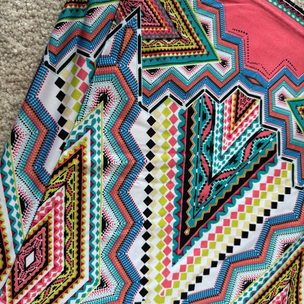 Sunny Leigh Multicolor Geometric Women's Wide-Leg Pants - Picture 4 of 9
